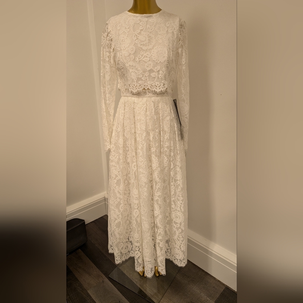 ASOS Bridal White Lace Gown